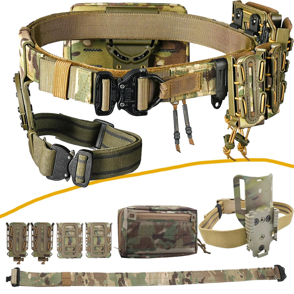 Cinturón táctico con bolsas softshell para pistola, rifle y botiquín - imagen 4