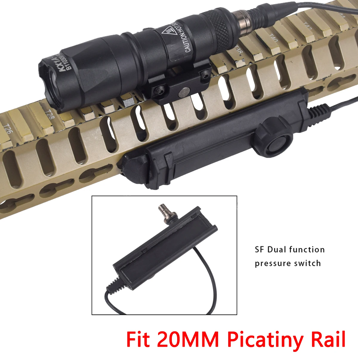 Interruptor Presión Táctico Surefire M300 M600 – Tapa Trasera - imagen 4