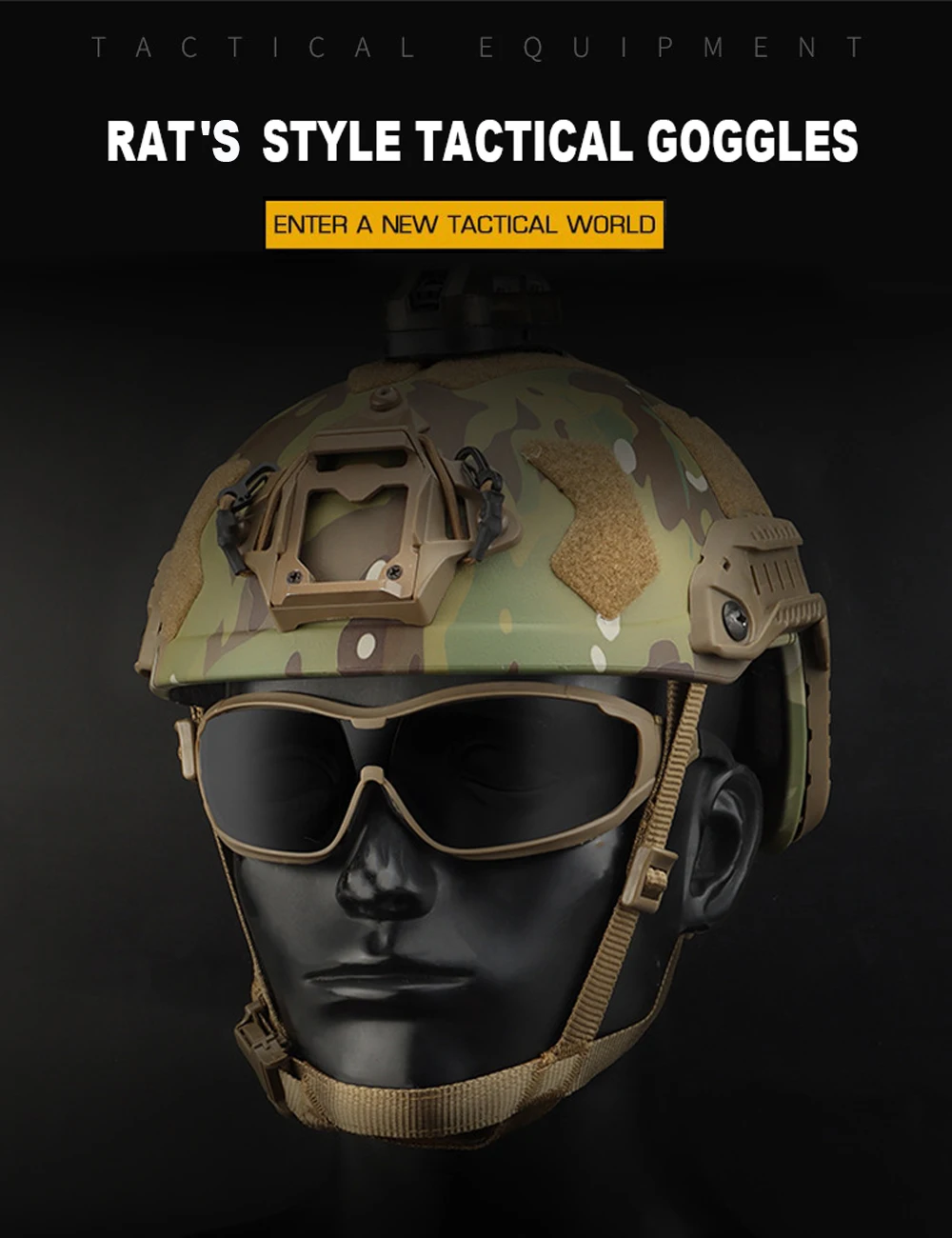 Gafas polarizadas tácticas, vistas y formato tactical