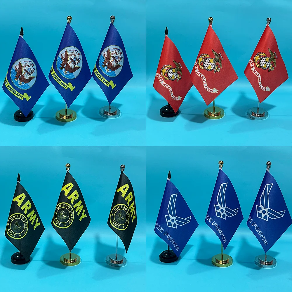 Bandera de escritorio US Marines SKY FLAG de poliéster para aeronaval - imagen 4
