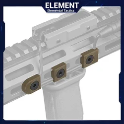 Linterna táctica metálica con láser y soporte M-LOK para cable