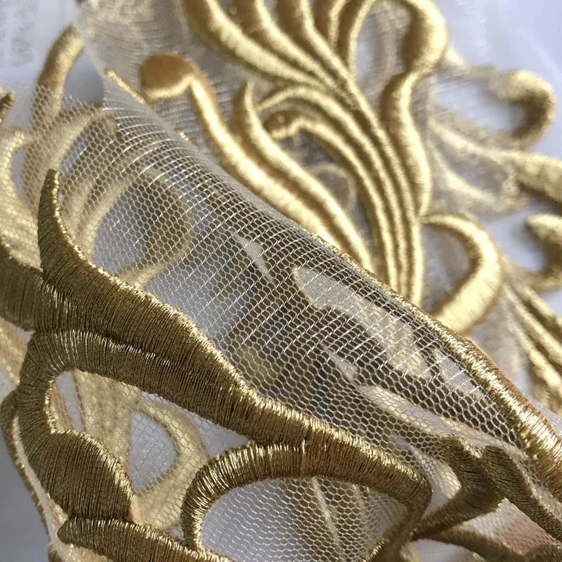 Parche bordado táctico dorado para chaleco MOLLE resistente - imagen 4