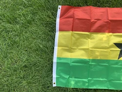 Bandera Ghana poliéster impresa doble cara – Alta calidad exterior