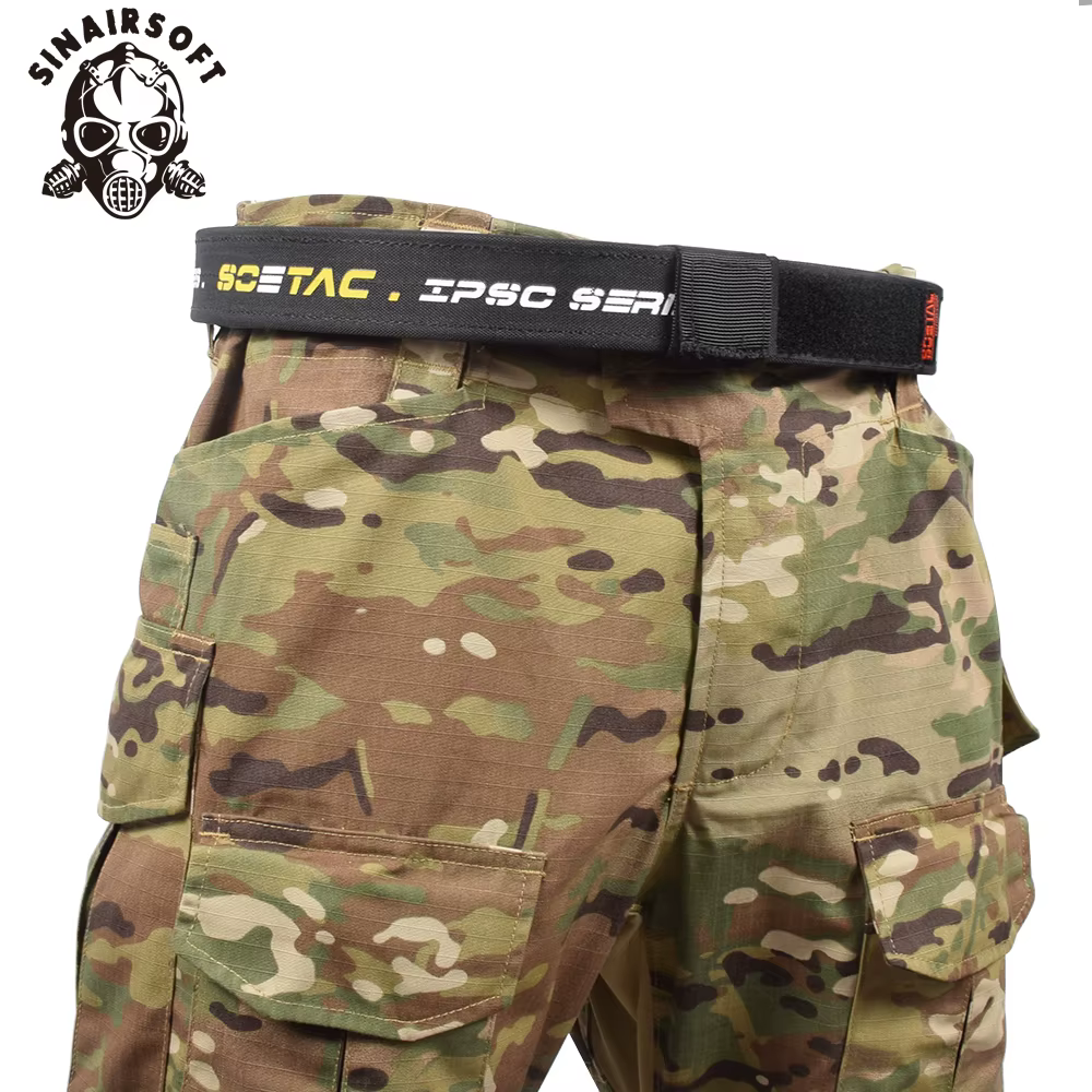 Cinturón táctico de doble capa IPSC-IDPA con pistolera rápida - imagen 4