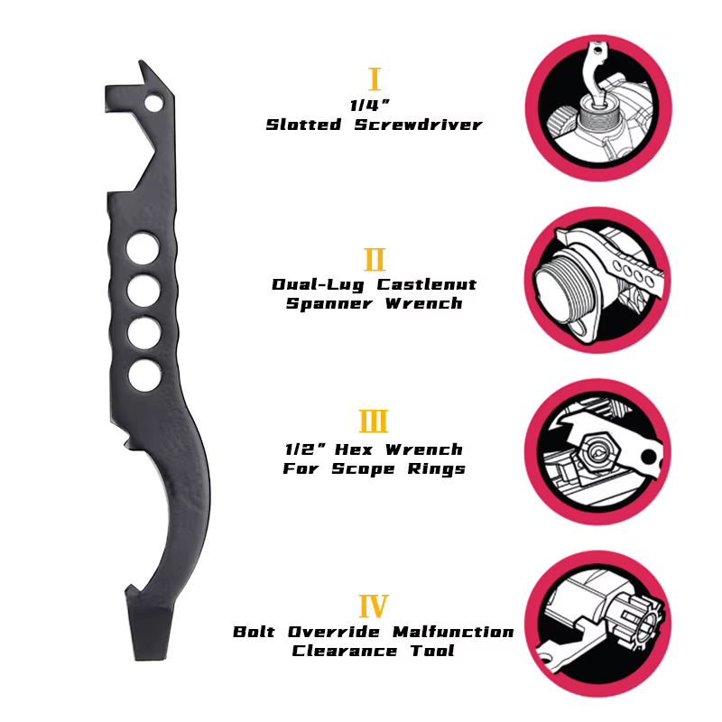 Llave multiherramienta táctica 4 en 1 como accesorio portátil