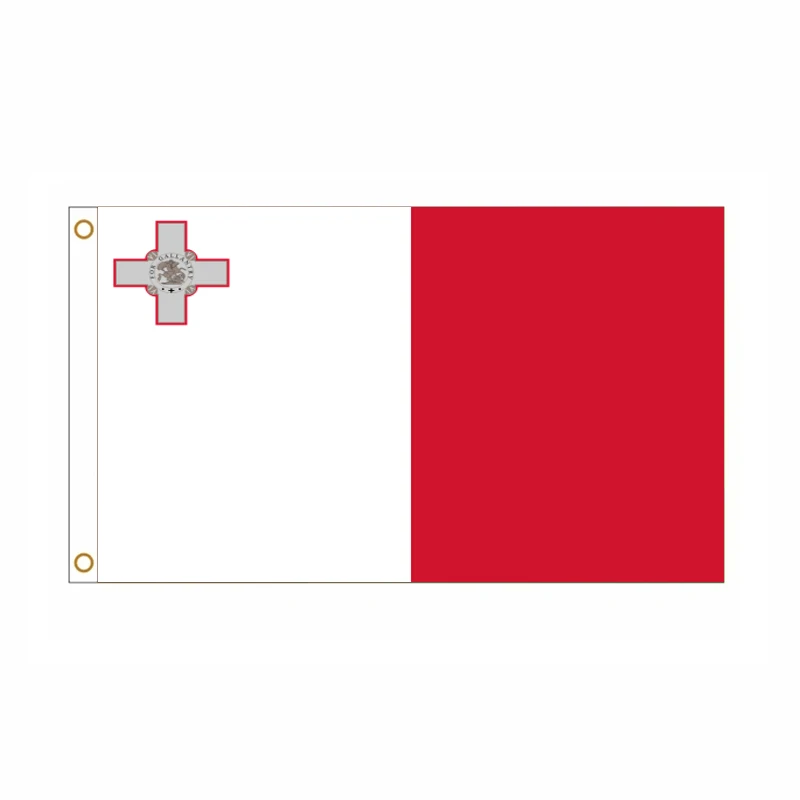 Bandera nacional República de Malta, tela resistente - imagen 2