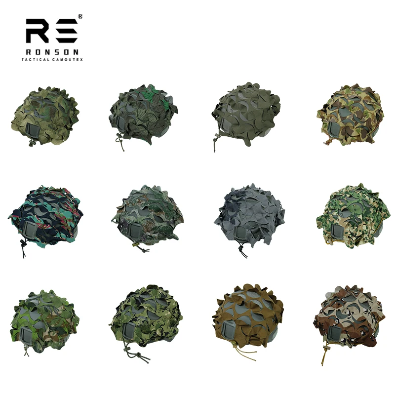 Cubrecascos táctico camuflaje 3D Flecktarn de ajuste rápido - imagen 3
