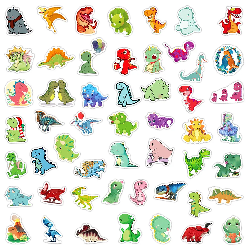 Pegatinas de dinosaurios para niños - Impermeables para cuadernos - imagen 3