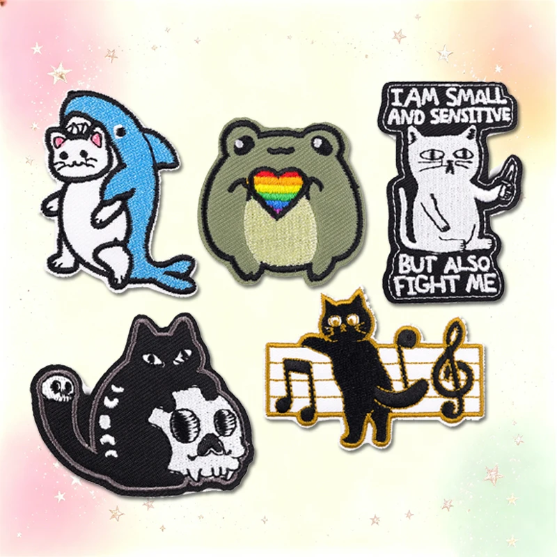 Parches bordados animales termoadhesivos – Set decoración textil - imagen 5