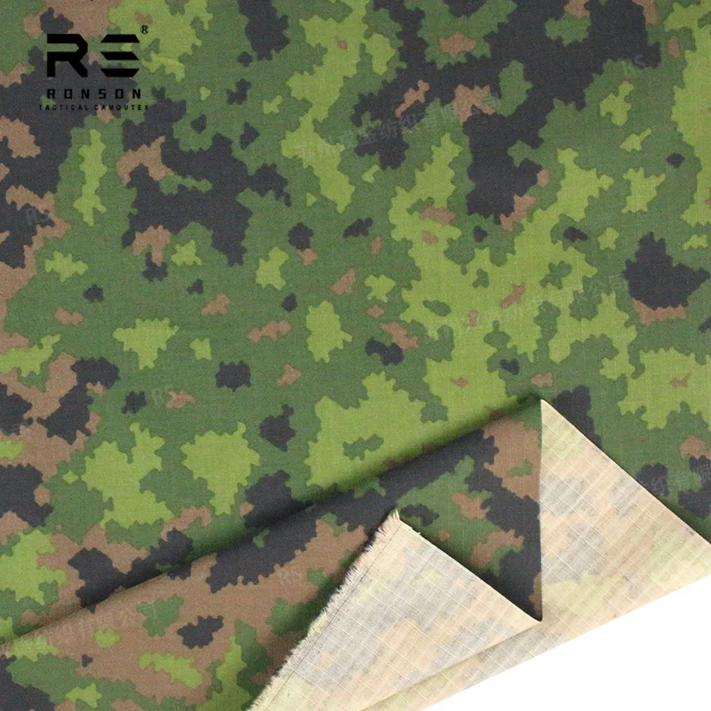Tejido Ripstop camuflaje finlandés táctico NYCO para uniforme - imagen 3