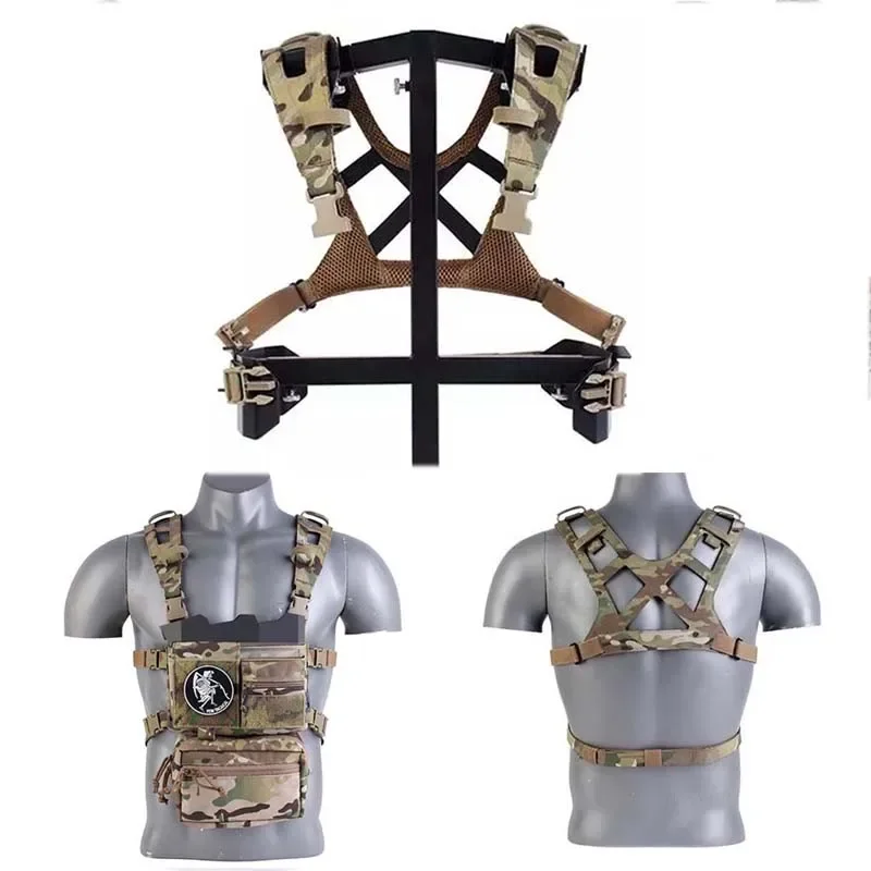 Arnés de pecho táctico MK3 D3CRM con correaje de corte láser exteriores - imagen 4