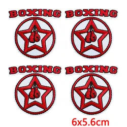 Parche bordado termoadhesivo para guantes de boxeo y ropa táctica
