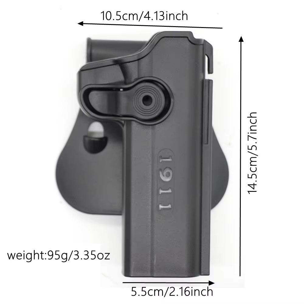Colt 1911 funda táctica para cinturón caza y transporte de pistola - imagen 4