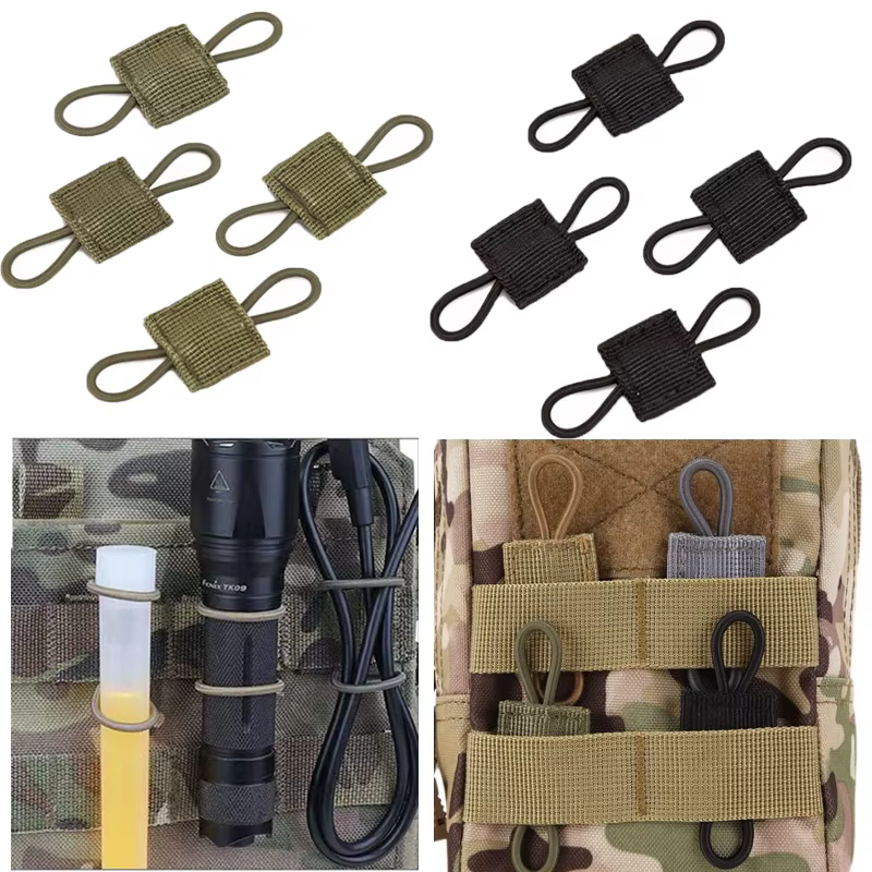 Hebilla táctica MOLLE elástica para soporte de antena PTT - imagen 3