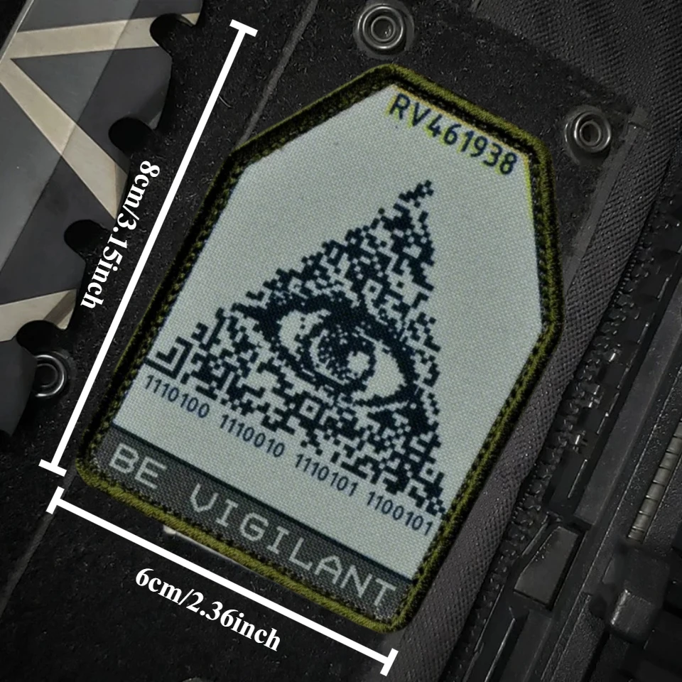 Parche táctico adhesivo con velcro para mochila