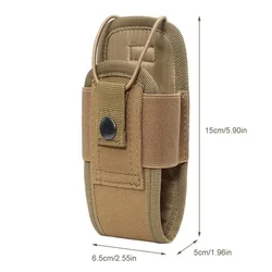 Tactica bolsa para walkie-talkie MOLLE riñonera de radio funda bolsillo