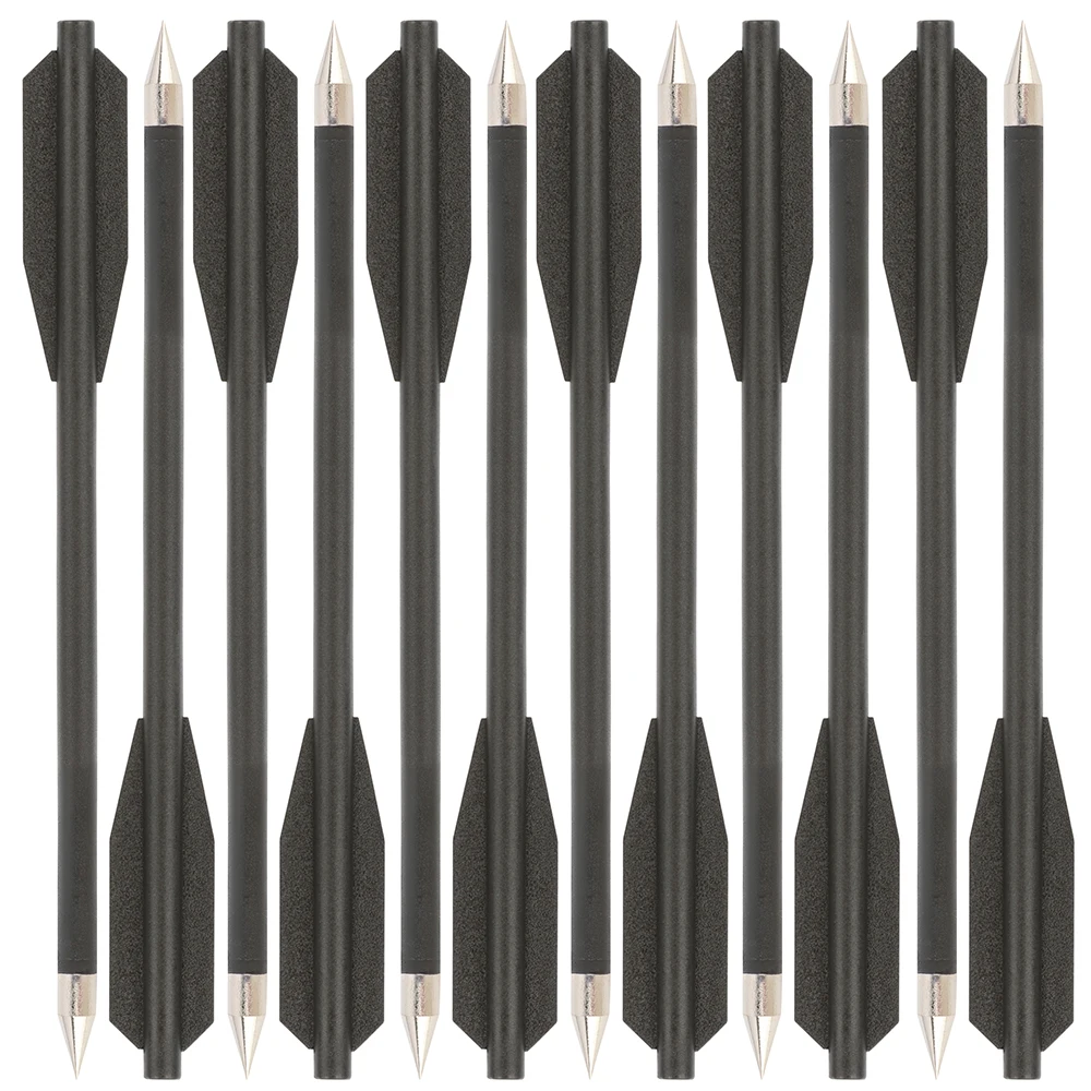 Flechas de ballesta PP plumas y punta hierro