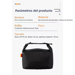 Bolsa térmica impermeable de aluminio, plegable tipo Bento