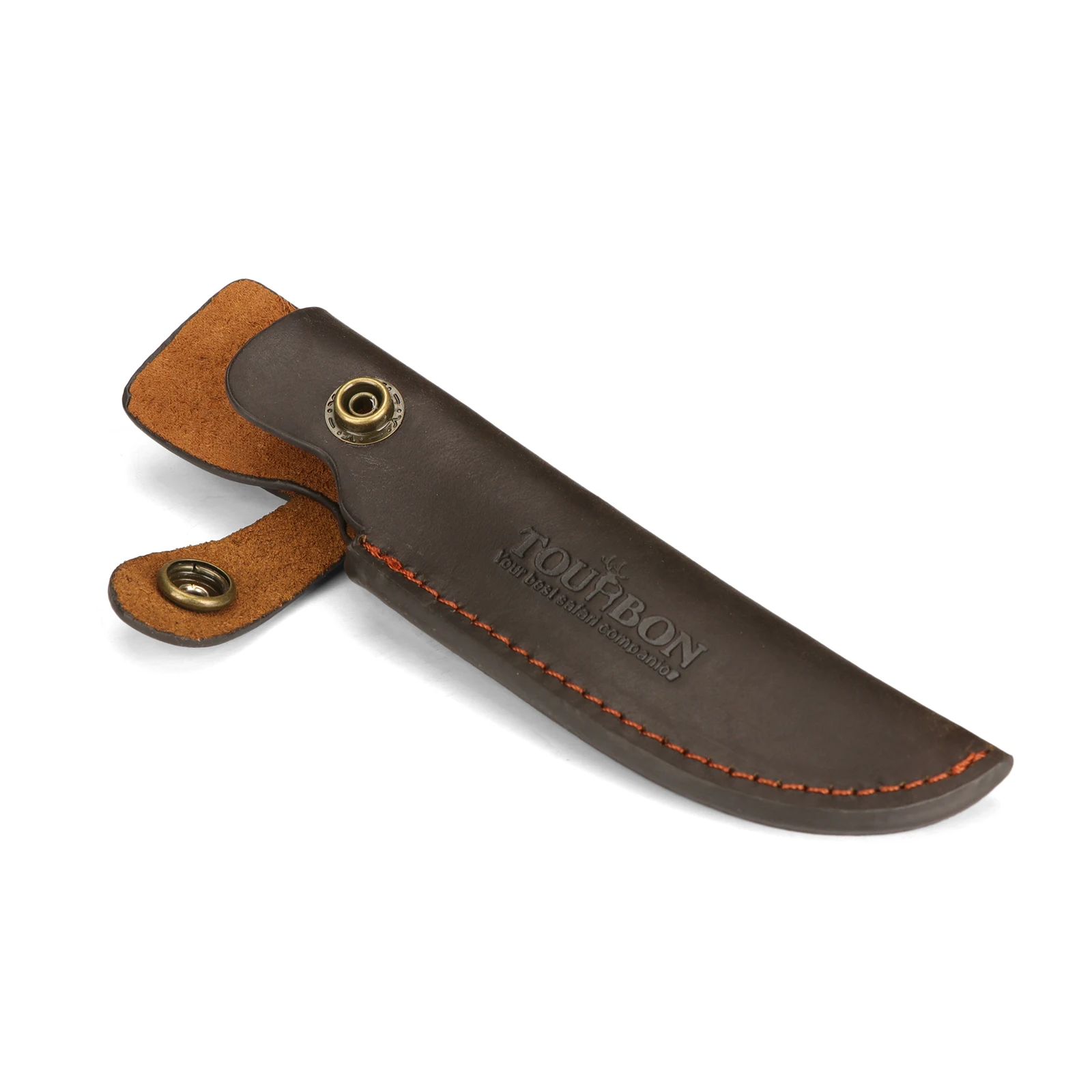 Tourbon Funda de cuchillo de cuero para hoja fija con cinturón - imagen 5