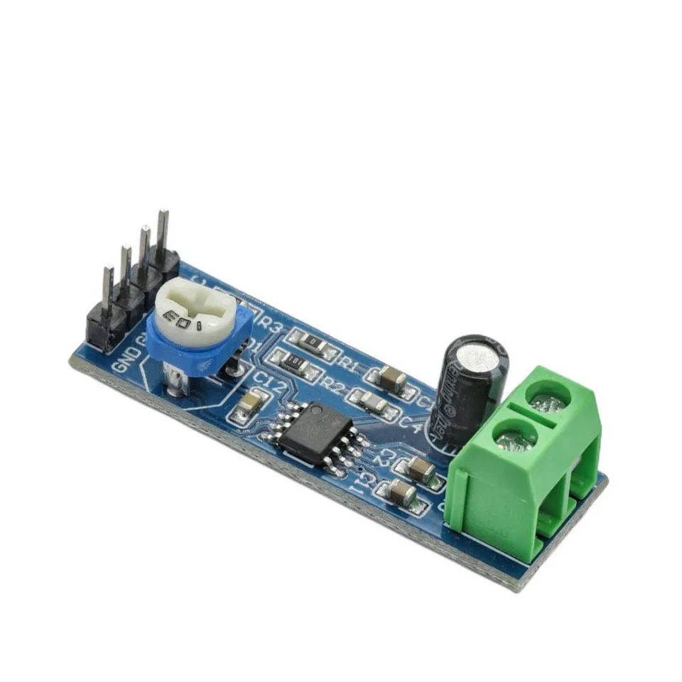 LM386 Amplificador de potencia mono 5V-12V ganancia 200x - imagen 3