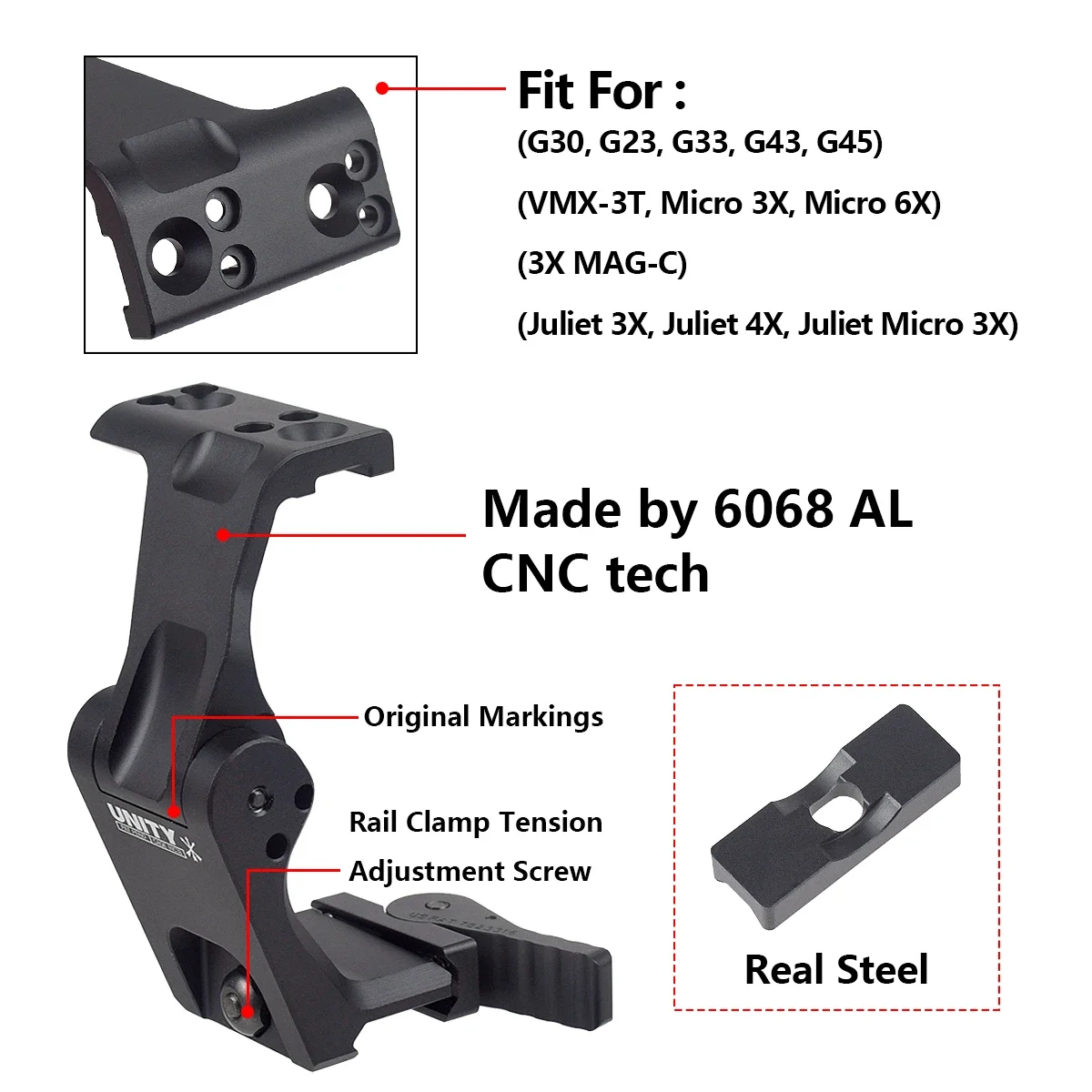 Vista del soporte en configuración