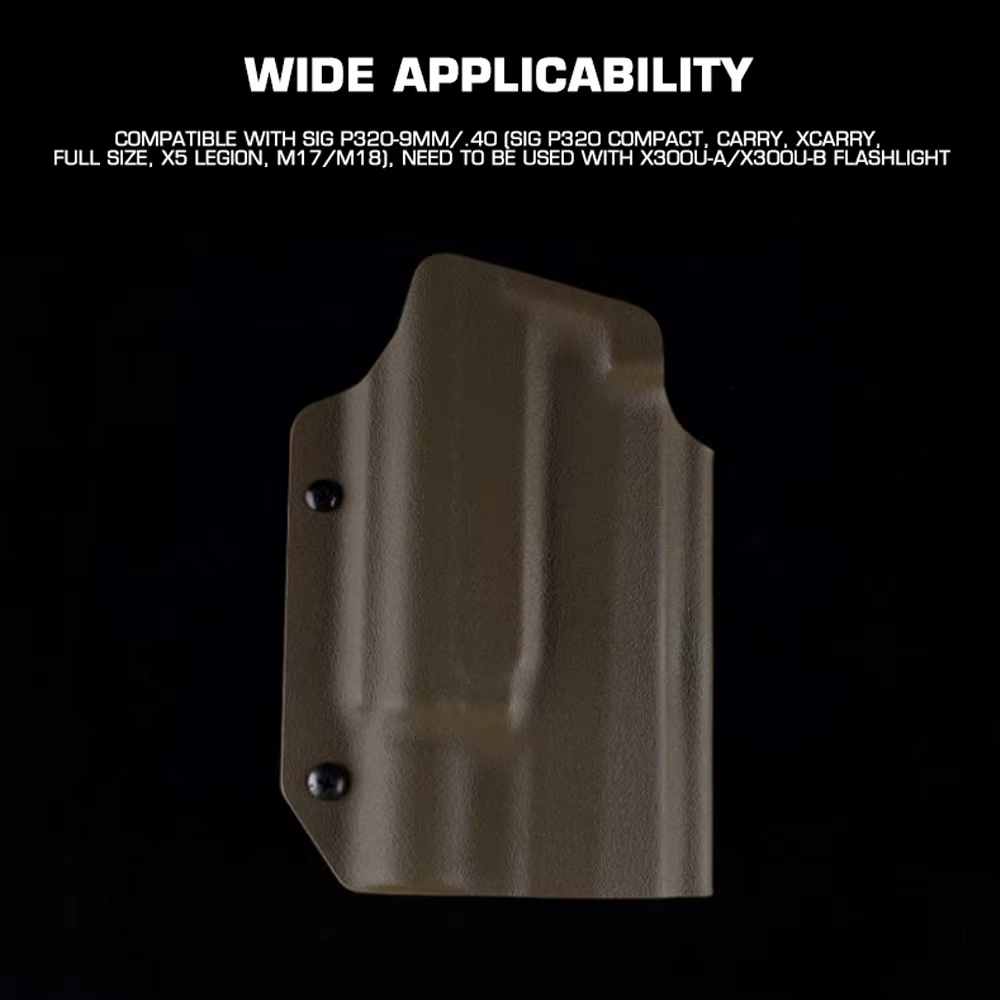 Funda Kydex SIG P320 ligera para pistola con linterna X300 - Airsoft - imagen 5