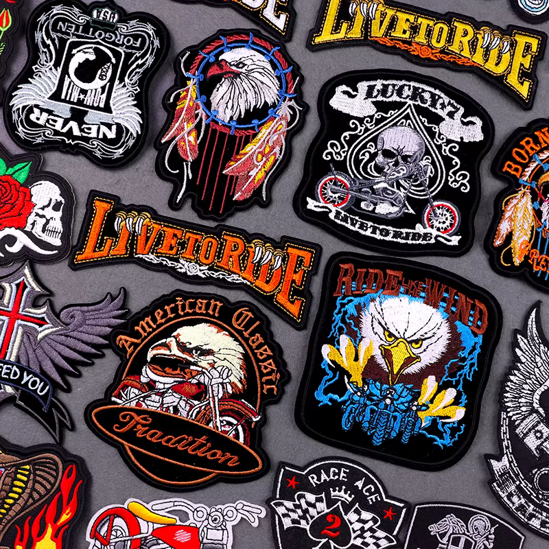 Live To Ride Parche Bordado Moto – Plancha Chaqueta Chaleco - imagen 4