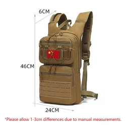 Mochila de Hidratación Táctica Molle para Senderismo y Ciclismo