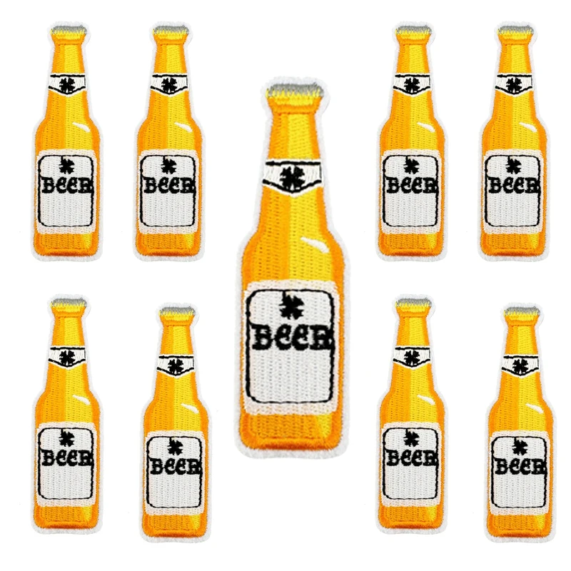 Parche bordado cervezas – Termoadhesivo para ropa y equipamiento - imagen 3