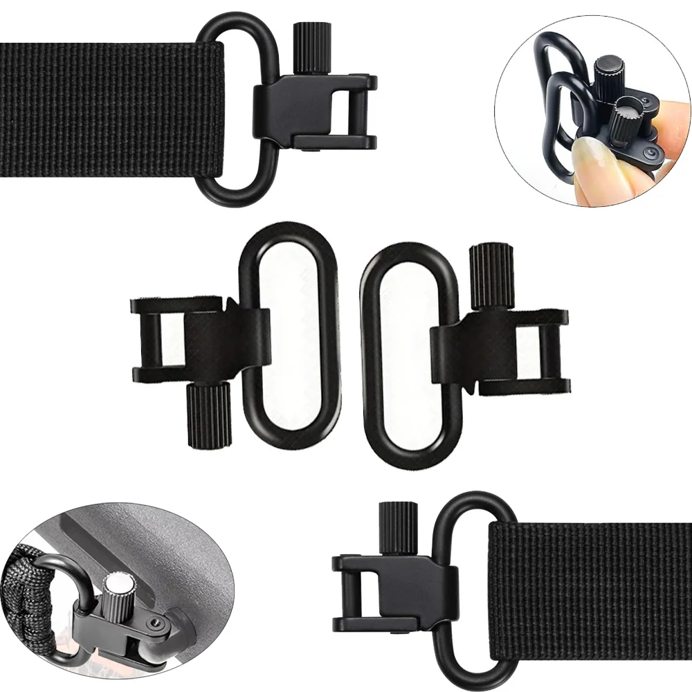 Soporte giratorio para correa de rifle Tri-lock anilla metal