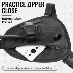 Bolsa de pecho táctica para Walkie Talkie – Arnés ajustable