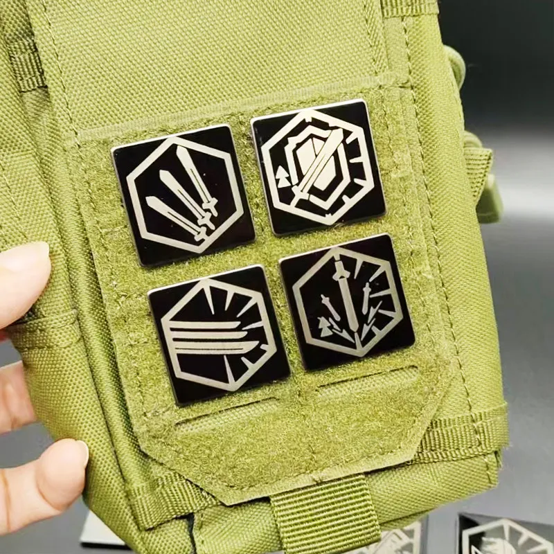 Arknights Parche táctico metálico Operación Blade del Contingency