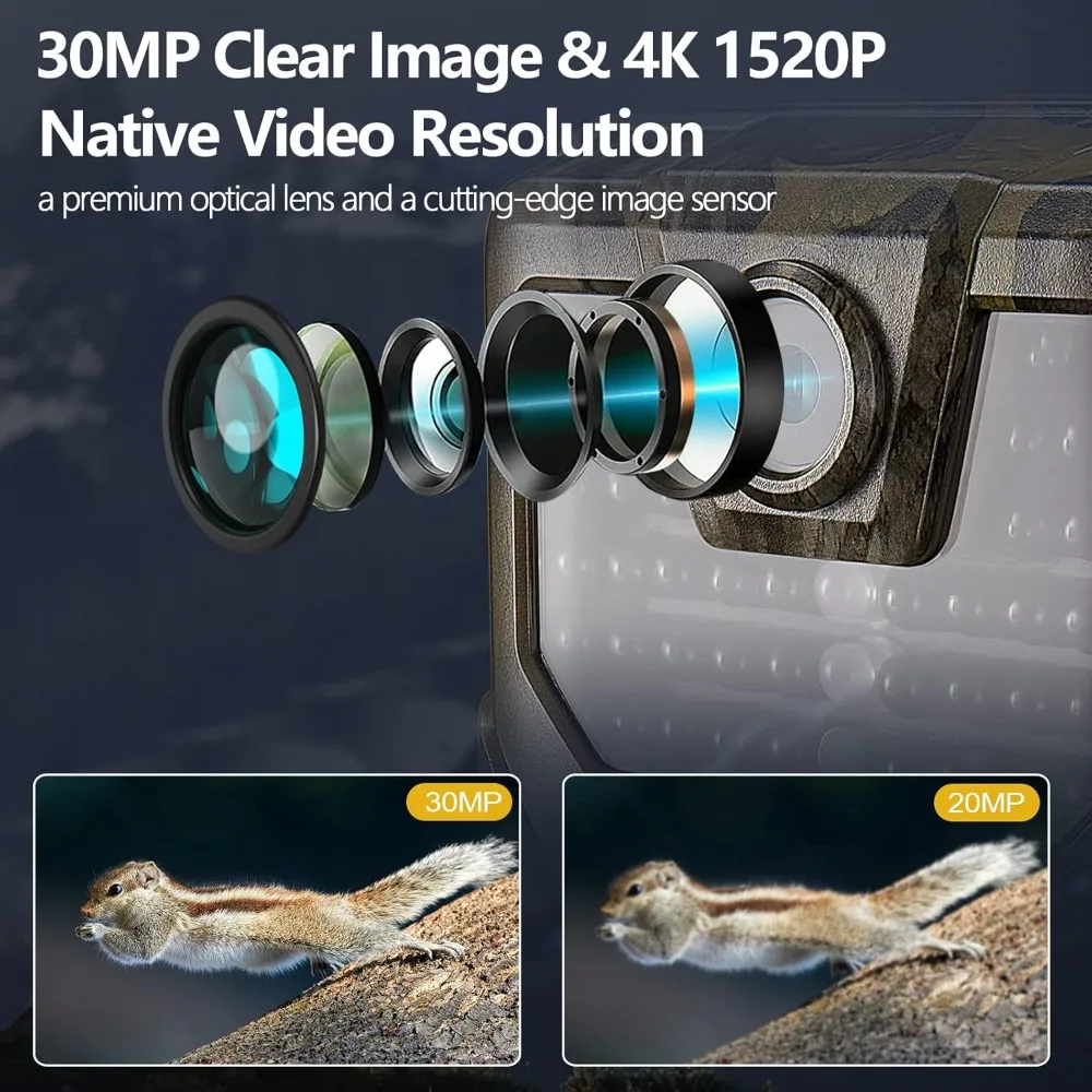 Cámara de caza WiFi camuflaje visión nocturna sin brillo IR - imagen 5