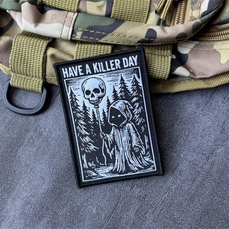 Parche táctico militar de moral Have a Killer Day – Gancho y bucle - imagen 2