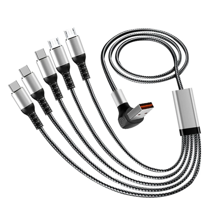 Detalle de los conectores tipo C y USB-A del cable