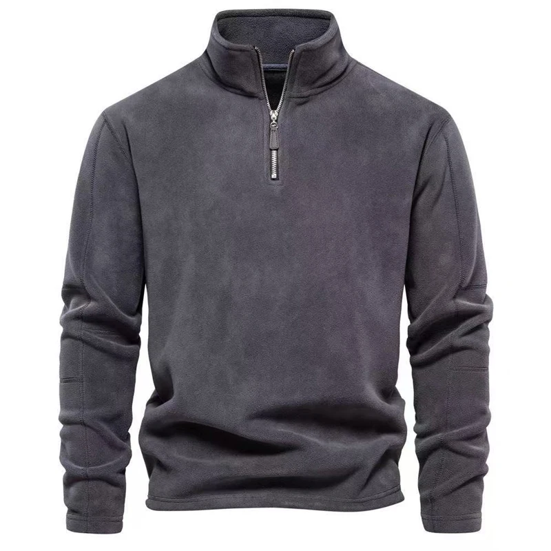 Chaqueta de forro polar cargo táctica hombre, cuello estándar - imagen 2