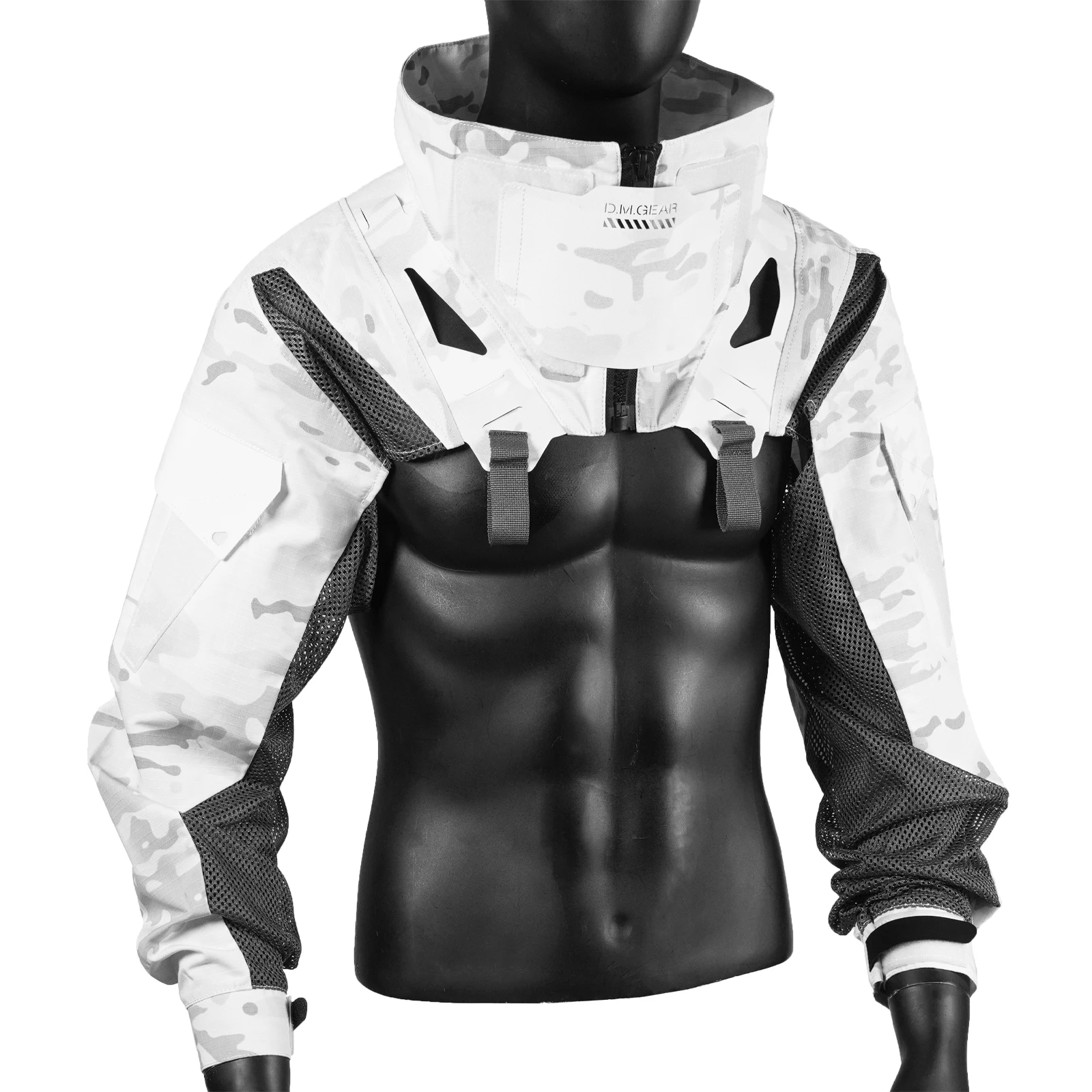 DMGear chaqueta táctica camuflaje transpirable con bolsillos de pecho - imagen 2