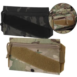 Bolsa táctica velcro para chaleco portaplacas, bolsillo expandible