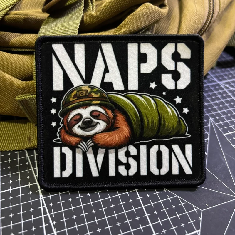Parche táctico NAPS DIVISION Sloth Soldier perezoso gancho y bucle - imagen 4