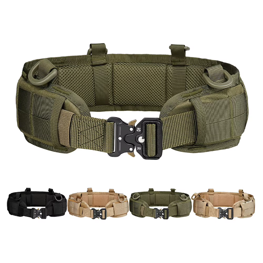 Cinturón táctico Molle acolchado Airsoft y paintball para caza - imagen 5