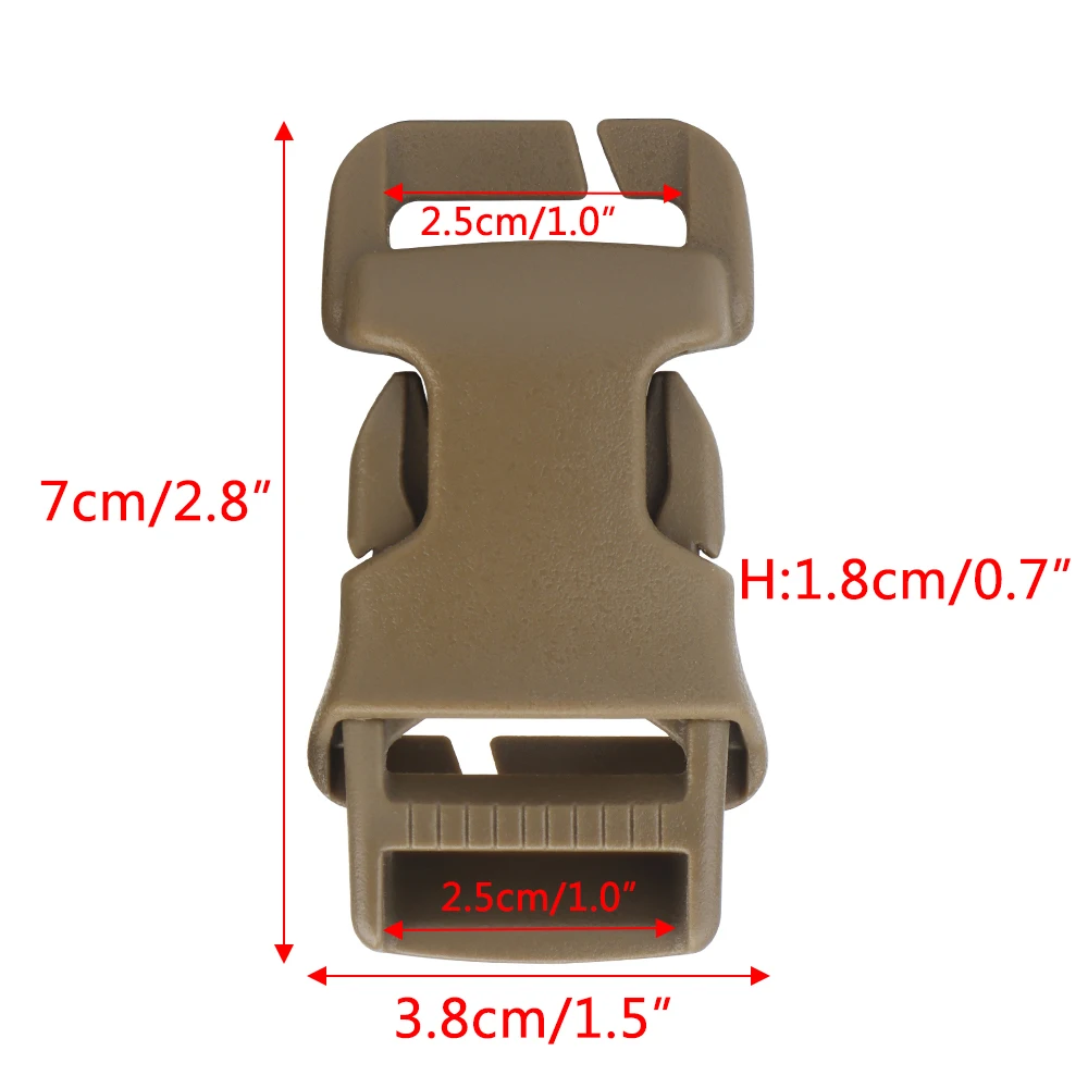 Hebilla QASM para sistema MOLLE/PALS – desmontaje rápido - imagen 2