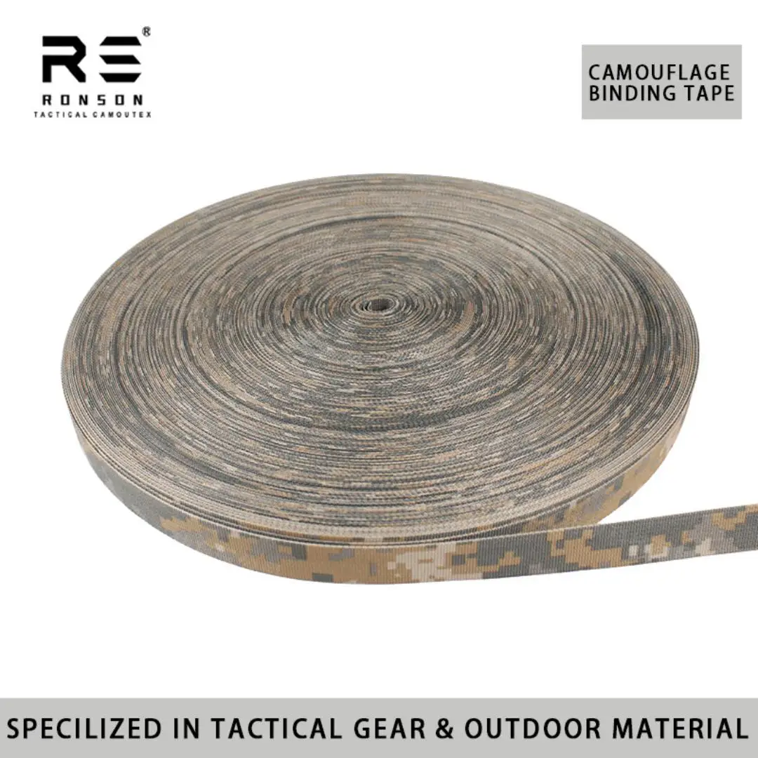 Cinta MOLLE 25mm camuflaje con borde delta y compatibilidad NIR - imagen 2