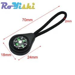 Tirador de cremallera cordón Lariat negro para mochilas tácticas