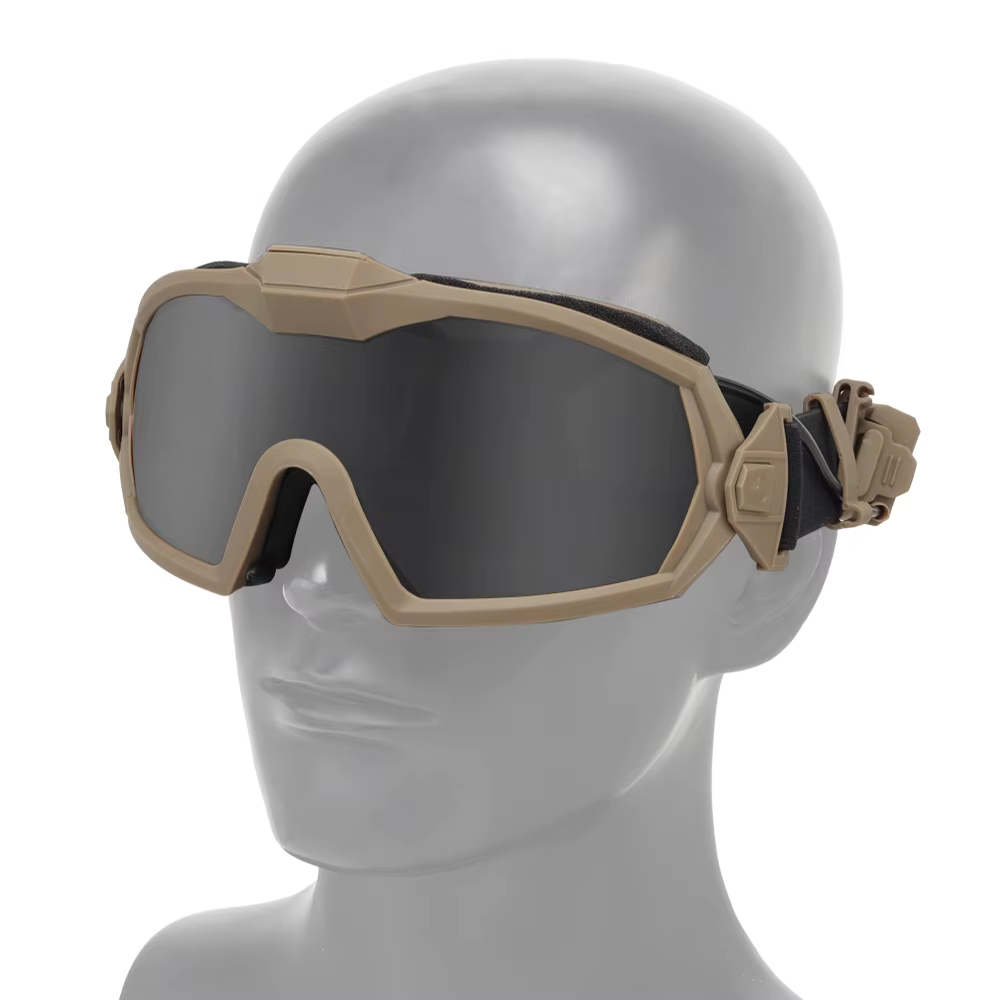Gafas tácticas antiniebla Airsoft doble lente microventilador - imagen 5