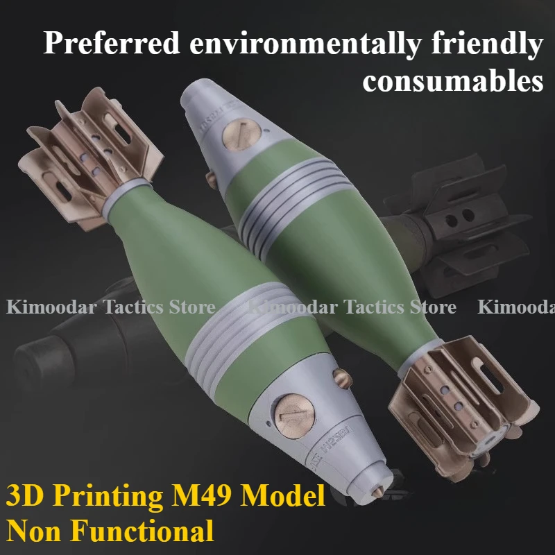 Réplica militar M49 impresa en 3D para escritorio, montaje manual - imagen 2
