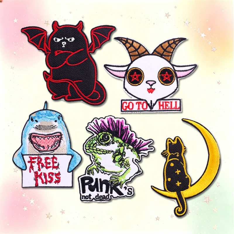 Parche bordado termoadhesivo animal dibujos fusible para ropa - imagen 3