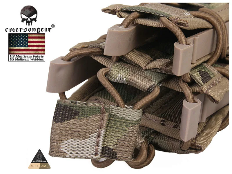 EmersonGear Bolsa porta revistas MOLLE Airsoft doble compartimento - imagen 3