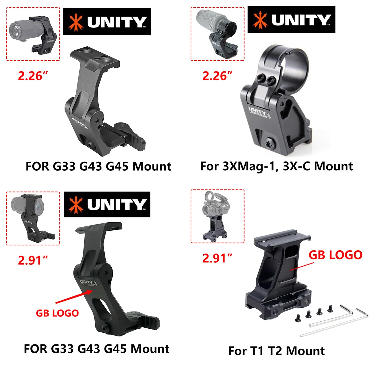 UNITY FTC OMNI Montura táctica montaje rápido QD para visor EOTech - imagen 3