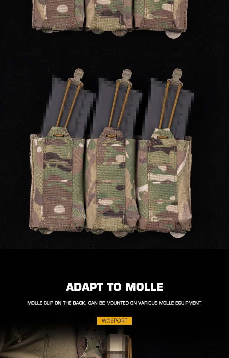 Primer plano del clip Molle de sujeción