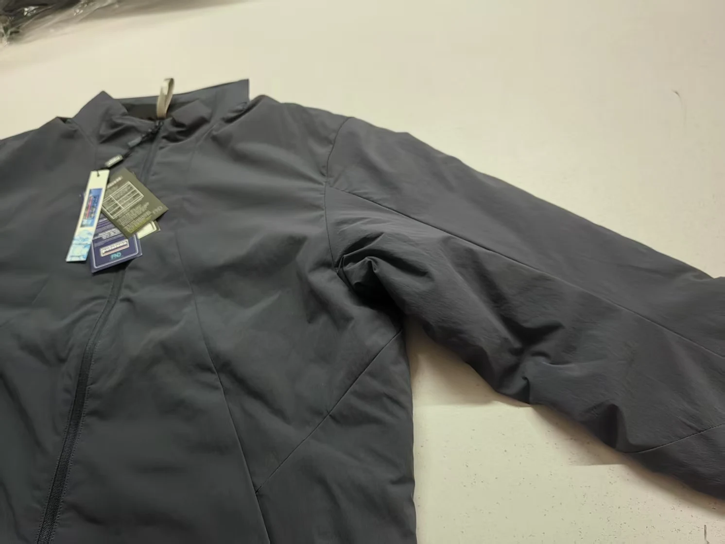 Chaqueta impermeable y cortavientos algodón hombre cuello alto – Outdoor ligero - imagen 4
